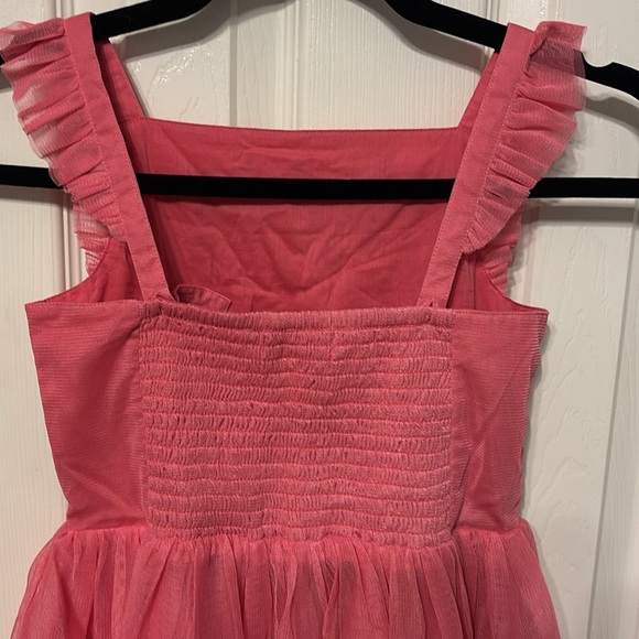 Mini Boden Appliqué Floral Tulle Dress - Picture 6 of 10